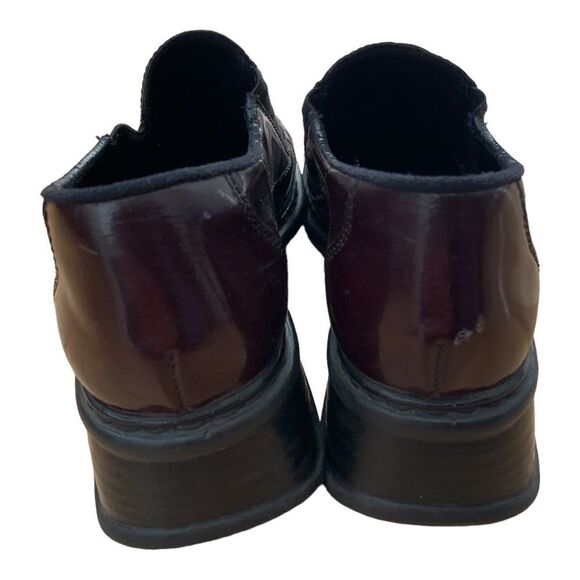 Rieker Burgundy Patent Leather Square Toe Slip On Dress Shoe - Picture 8 of 8